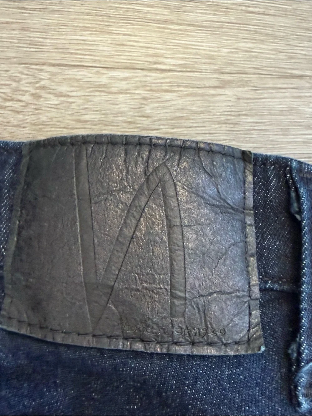 Nudie Jeans Thin Finn Indigo Dark Blue Organic Cotton  Mens Actual Size 30x31 - Picture 14 of 14